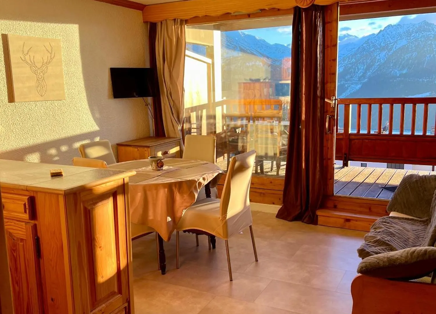 Studio Cosy Centre Station De Ski La Rosiere 1850 Vue Magnifique Plein Sud Montvalezan France