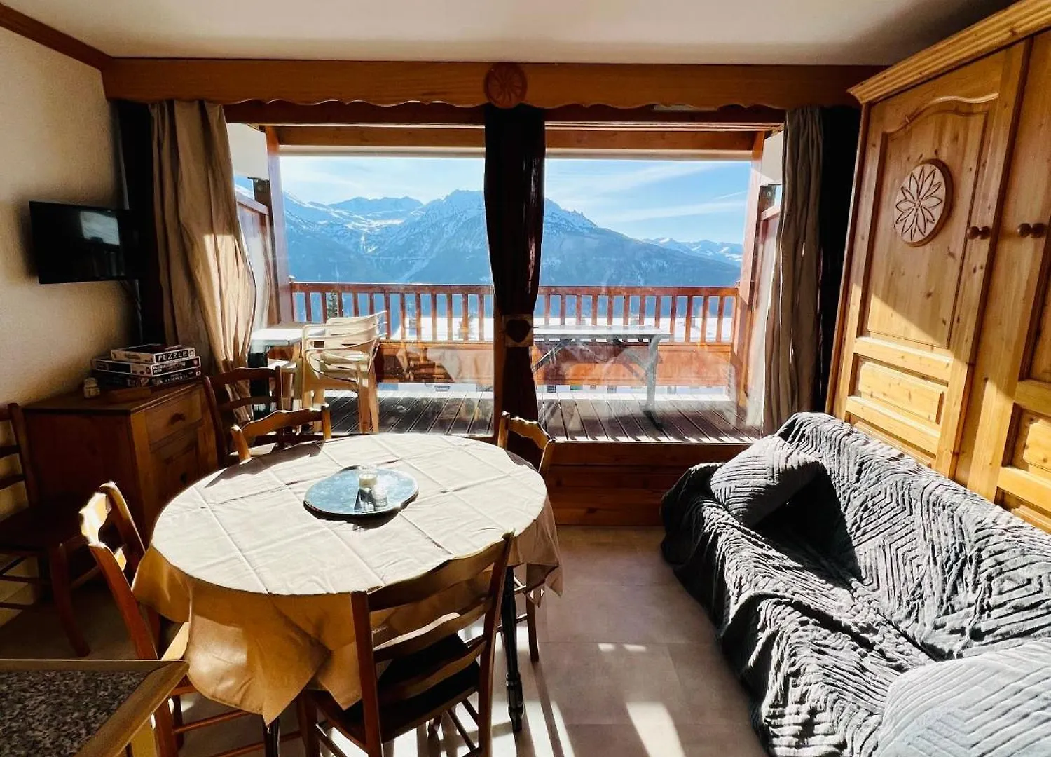 Apartment Studio Cosy Centre Station De Ski La Rosiere 1850 Vue Magnifique Plein Sud Montvalezan France